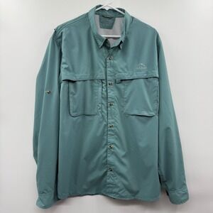 Men's LL BEAN Men's Tropicwear Shirt, Long-Sleeve fishing vented size xl